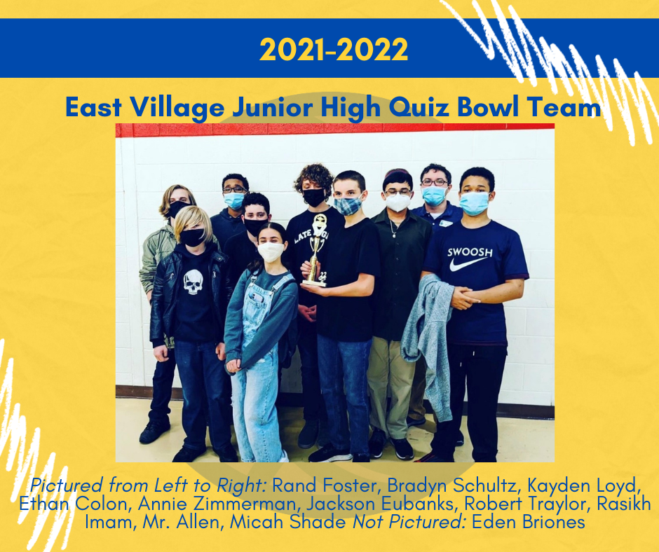 EVJH Quiz Bowl Team