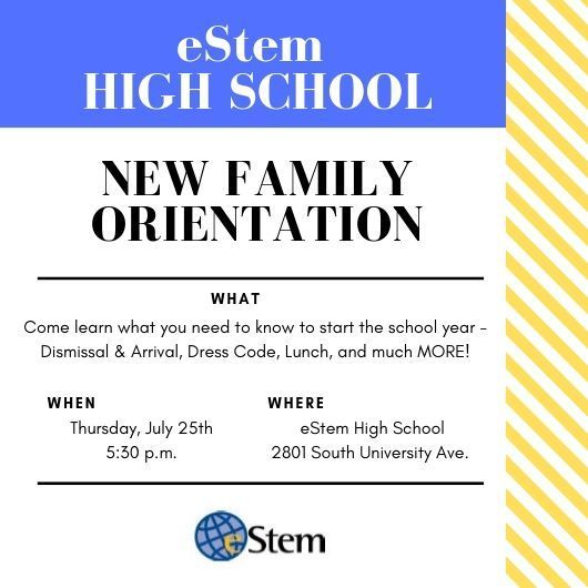 High School New Family Orientation