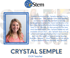 Staff Shoutout - Mrs. Semple!
