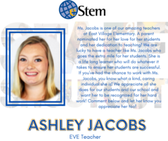 Staff Shoutout - Ms. Jacobs!