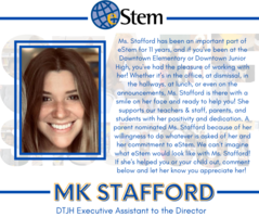 Staff Shoutout - Ms. Stafford!