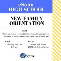 High School New Family Orientation