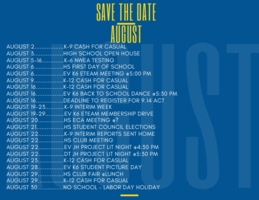Save the Date - August!